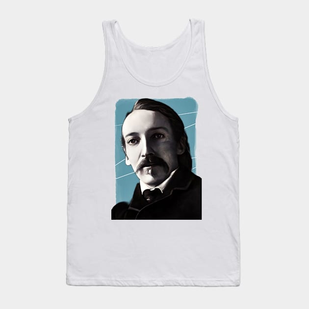 Scottish novelist Robert Louis Stevenson illustration Tank Top by Litstoy 